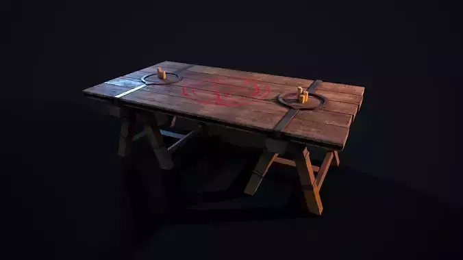 Summoning Table Low-poly 3D model