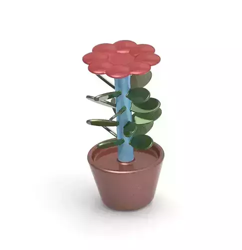 Stylish Green Leaf Plant 3D print model