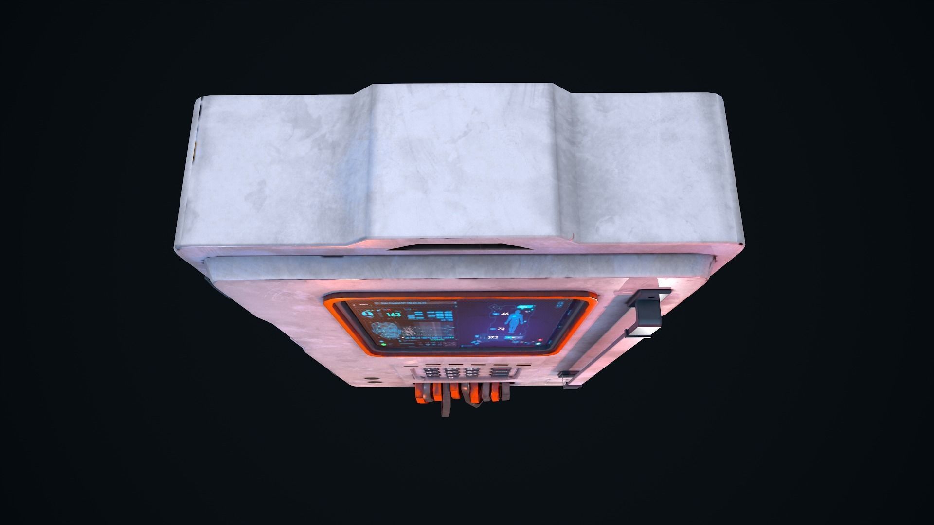 Sci Fi Console Low-poly 3D model_12