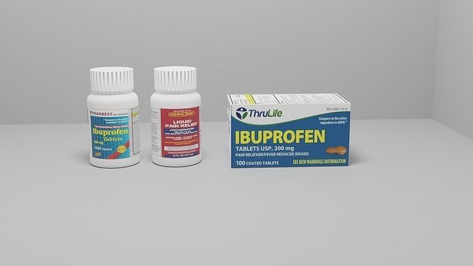 OTC Drugs Low-poly 3D model