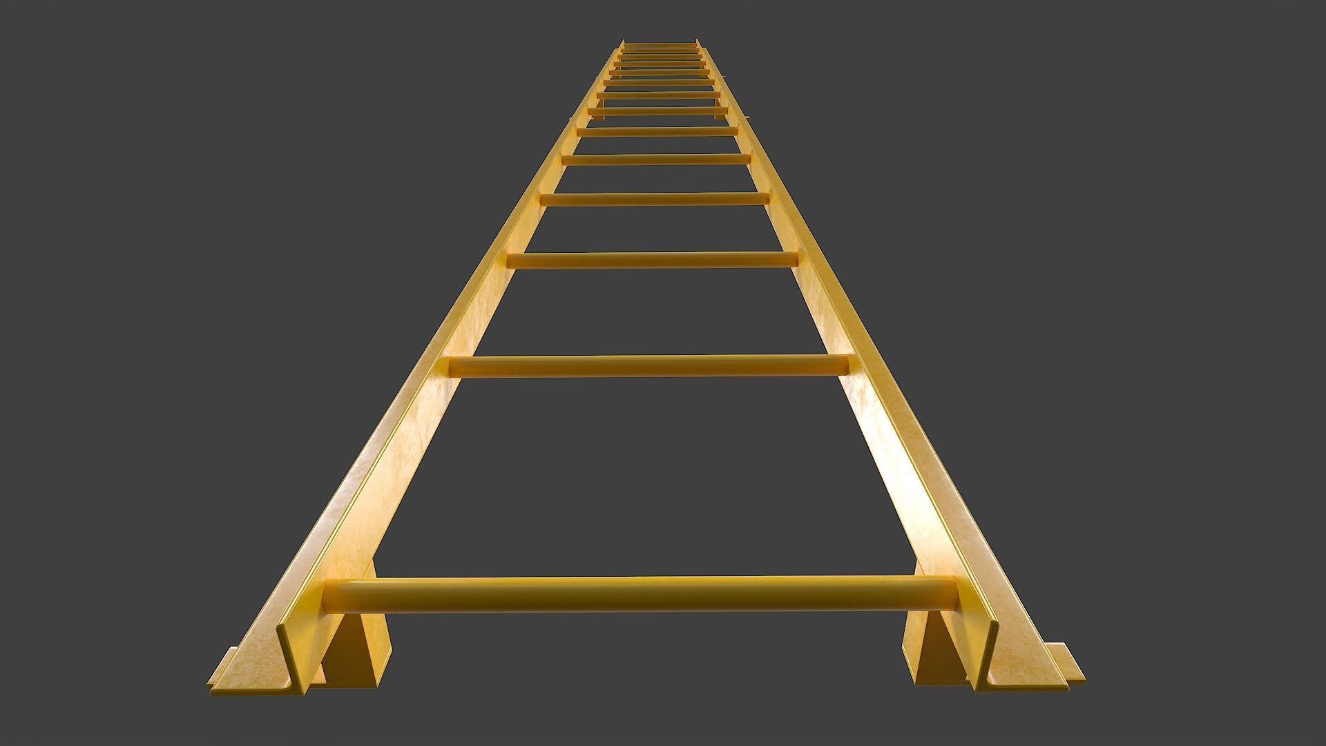 Ladder V01 - Low Poly Low-poly 3D model_8