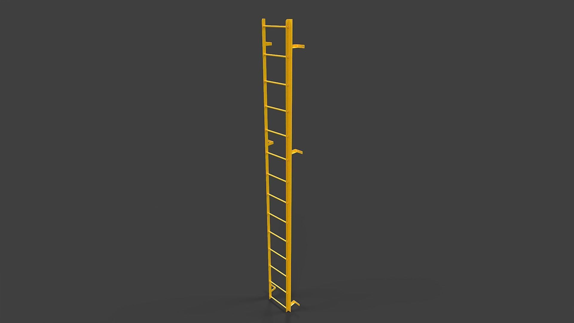 Ladder V01 - Low Poly Low-poly 3D model_7