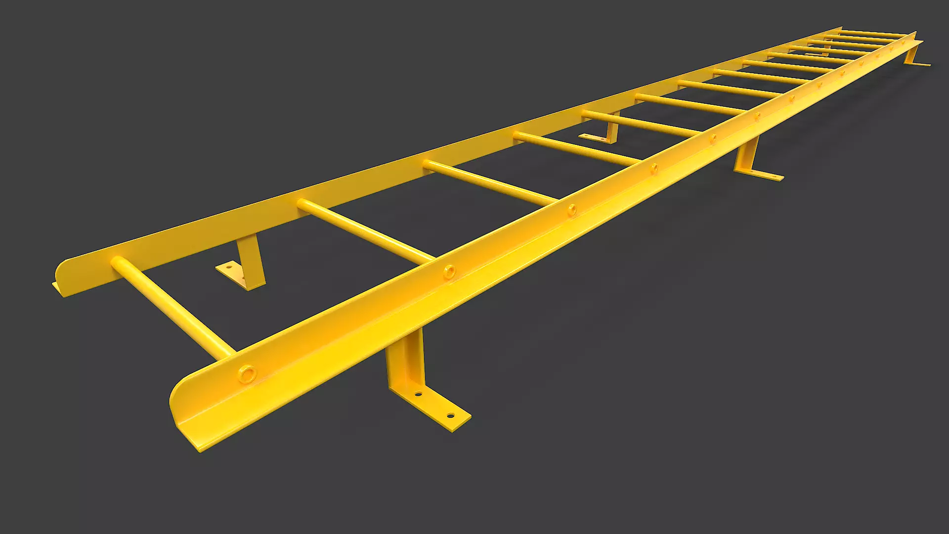 Ladder V01 - Low Poly Low-poly 3D model_0