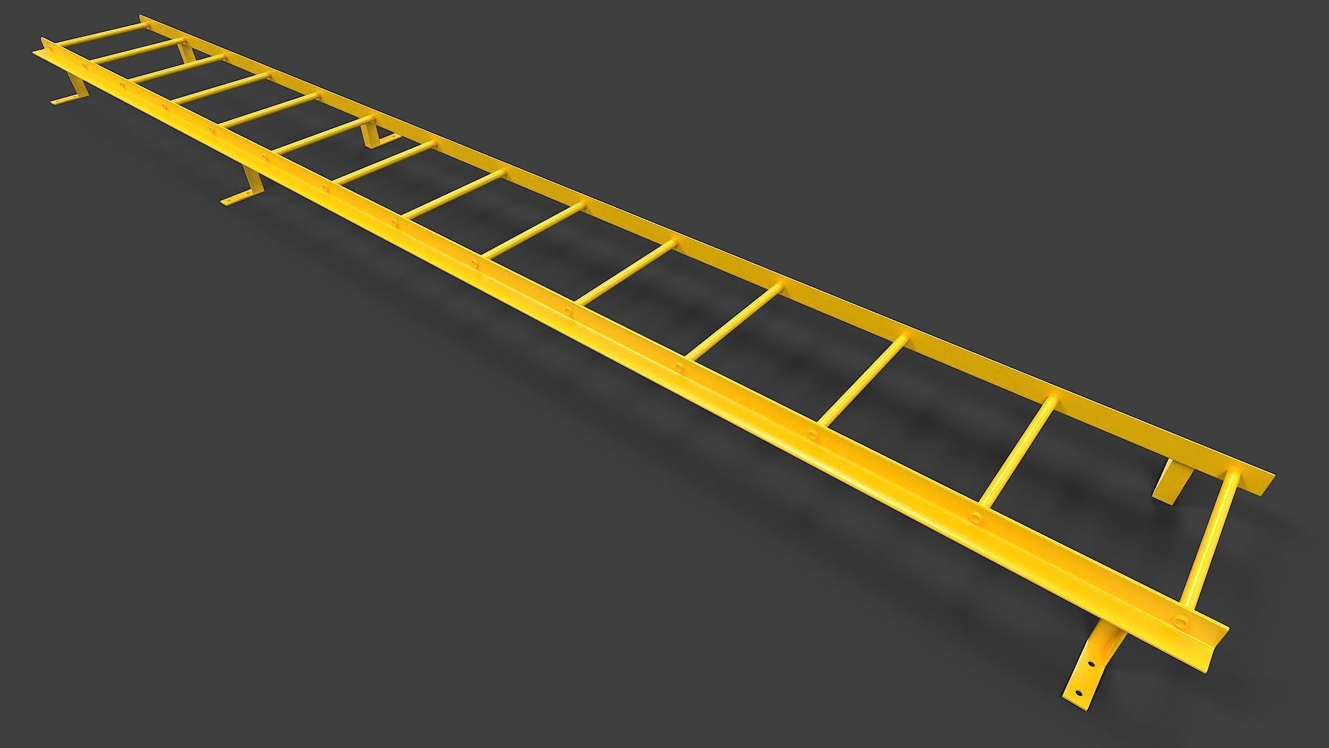 Ladder V01 - Low Poly Low-poly 3D model_11
