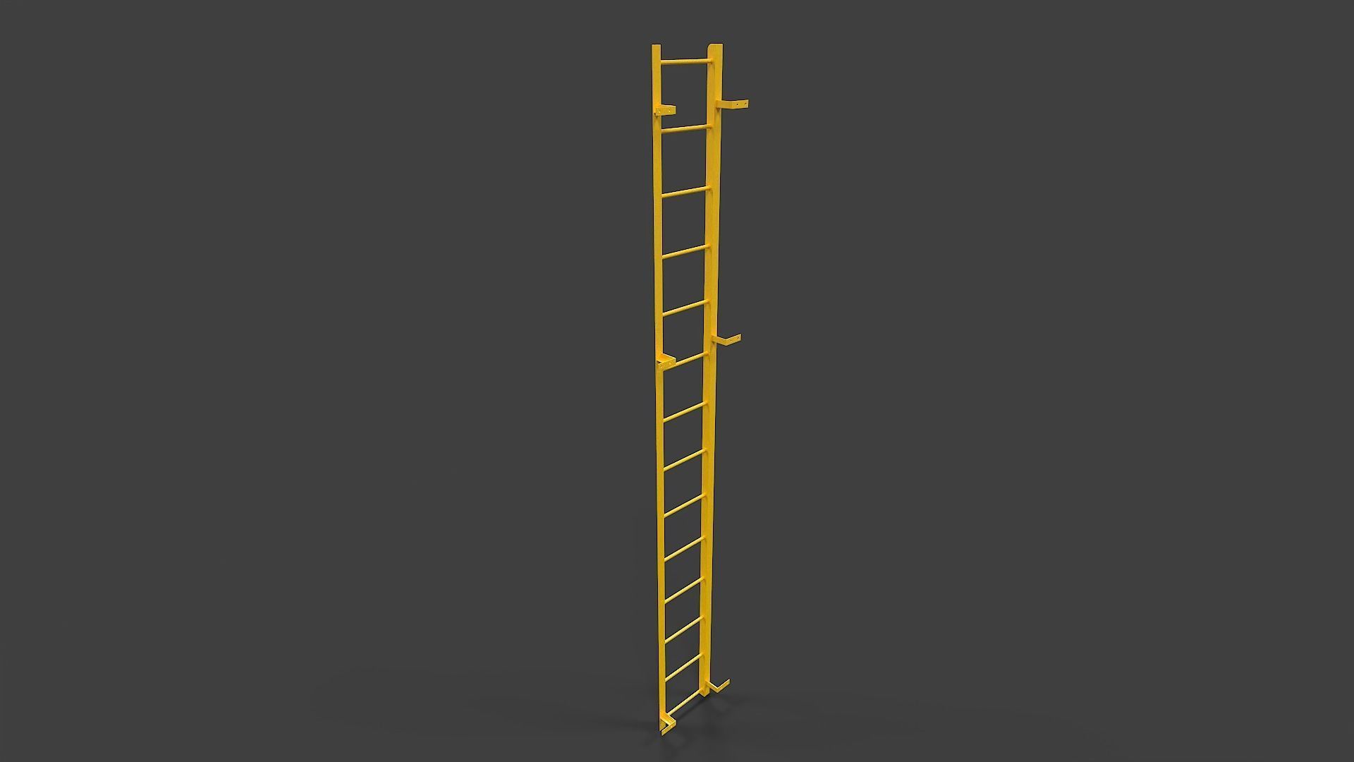 Ladder V01 - Low Poly Low-poly 3D model_6