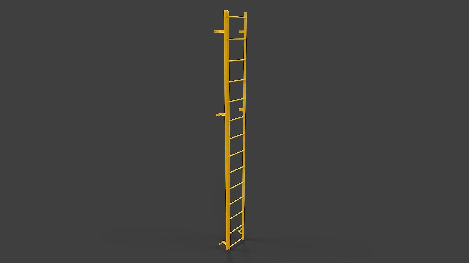 Ladder V01 - Low Poly Low-poly 3D model_3