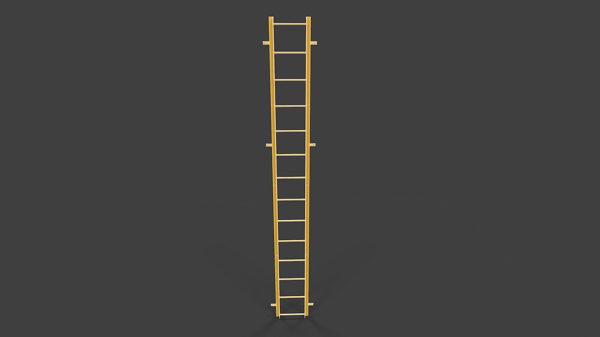 Ladder V01 - Low Poly Low-poly 3D model_2
