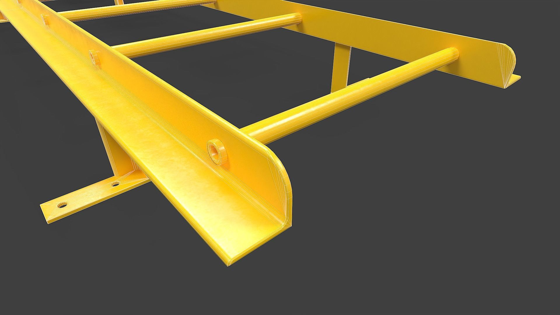 Ladder V01 - Low Poly Low-poly 3D model_13
