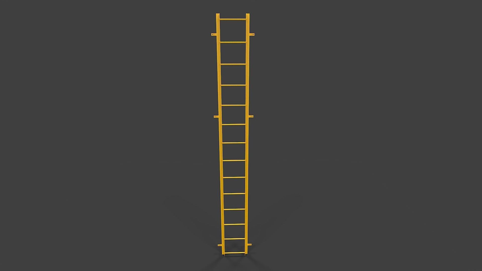 Ladder V01 - Low Poly Low-poly 3D model_1