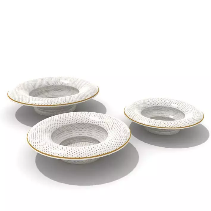 Dinner Service Set 3D model_0