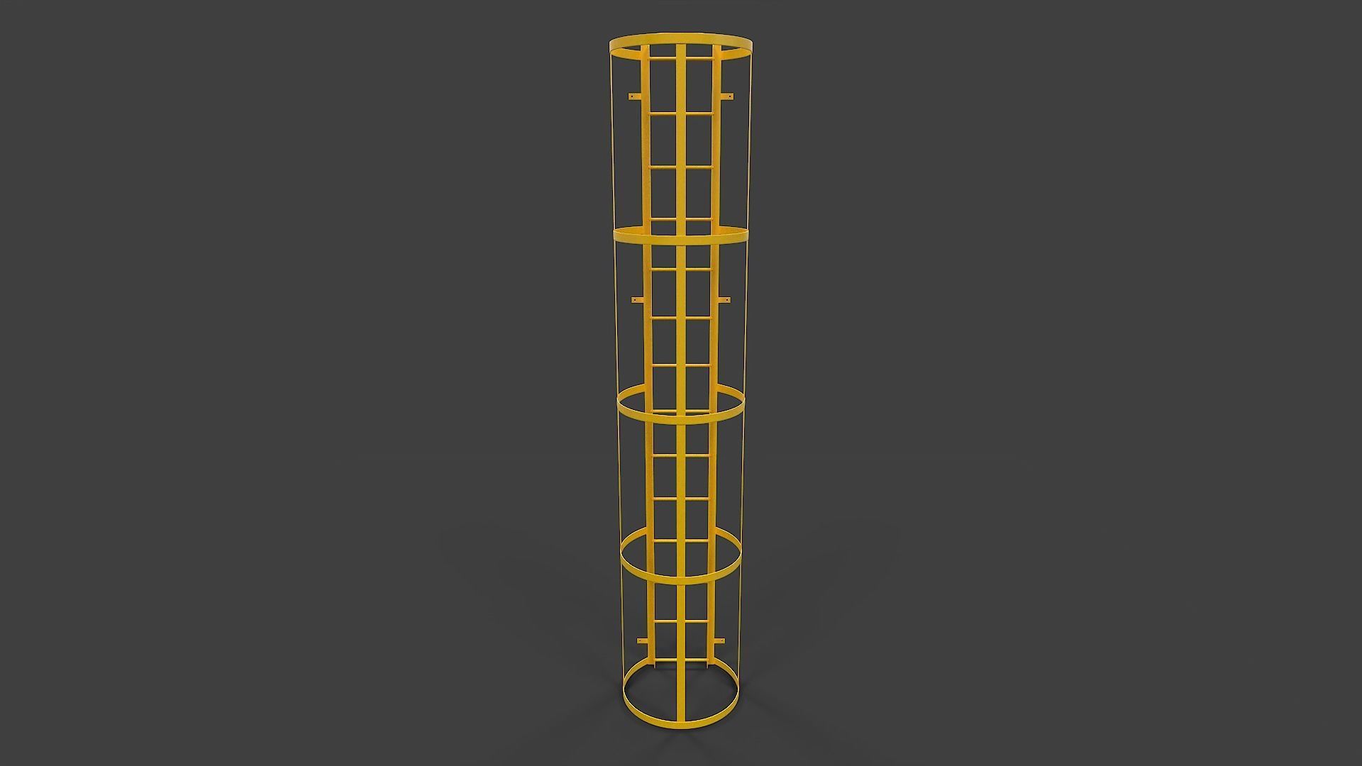 Ladder V02 - Low Poly Low-poly 3D model_2