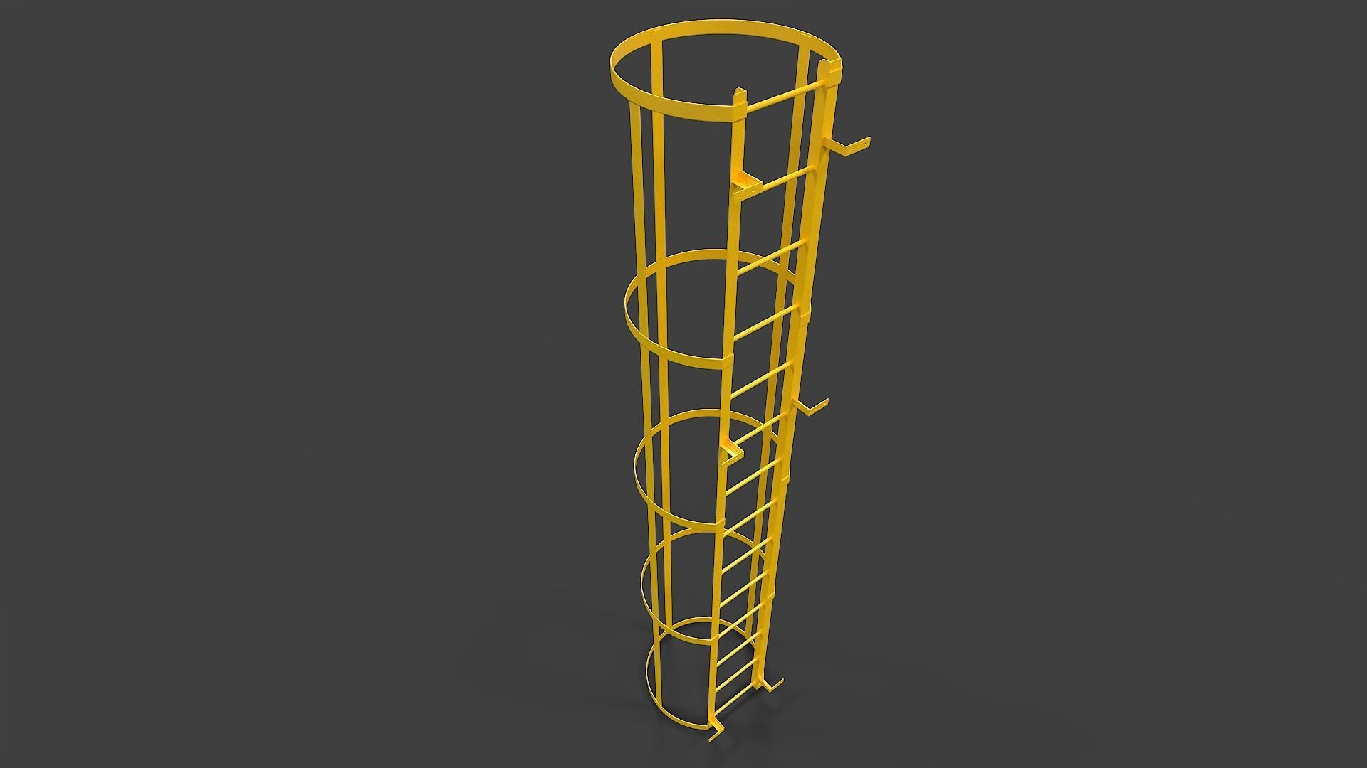 Ladder V02 - Low Poly Low-poly 3D model_6
