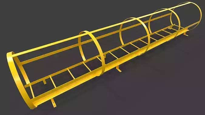 Ladder V02 - Low Poly Low-poly 3D model