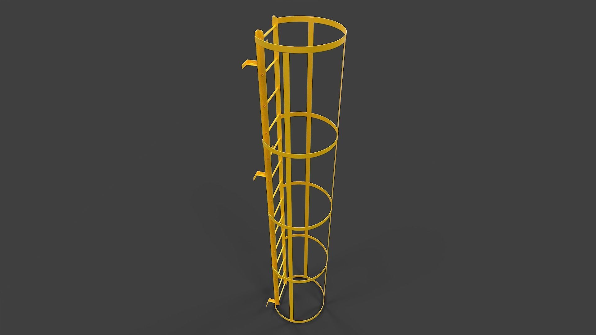 Ladder V02 - Low Poly Low-poly 3D model_4