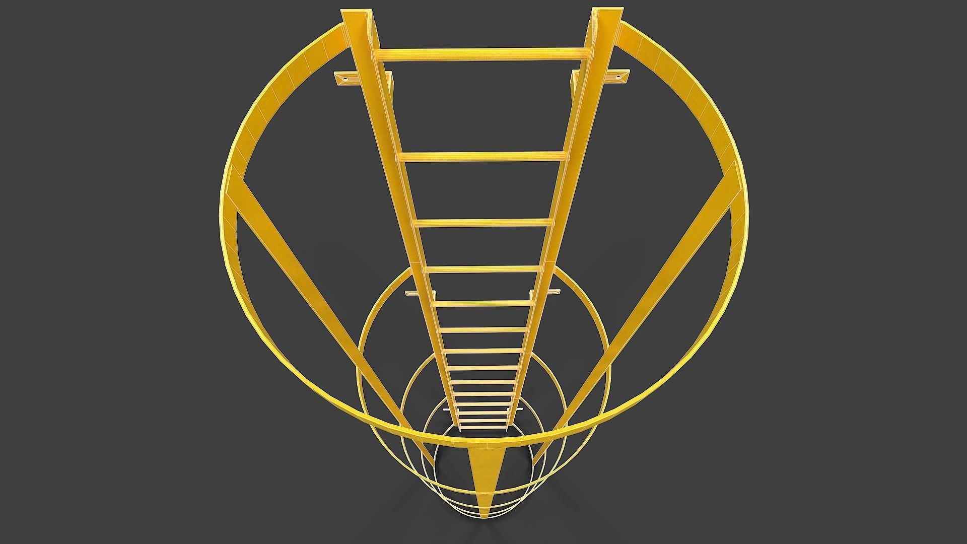 Ladder V02 - Low Poly Low-poly 3D model_10