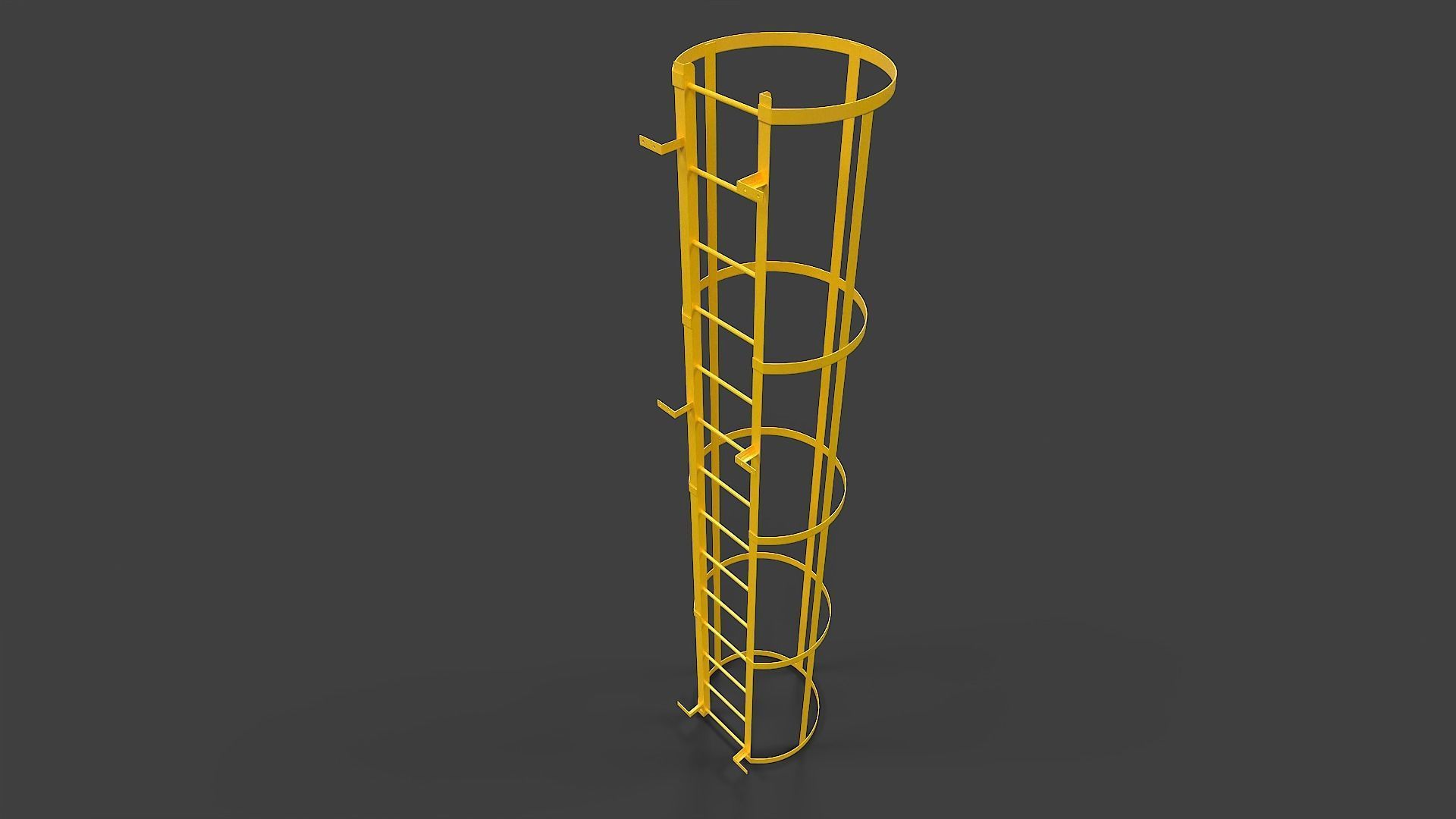 Ladder V02 - Low Poly Low-poly 3D model_5