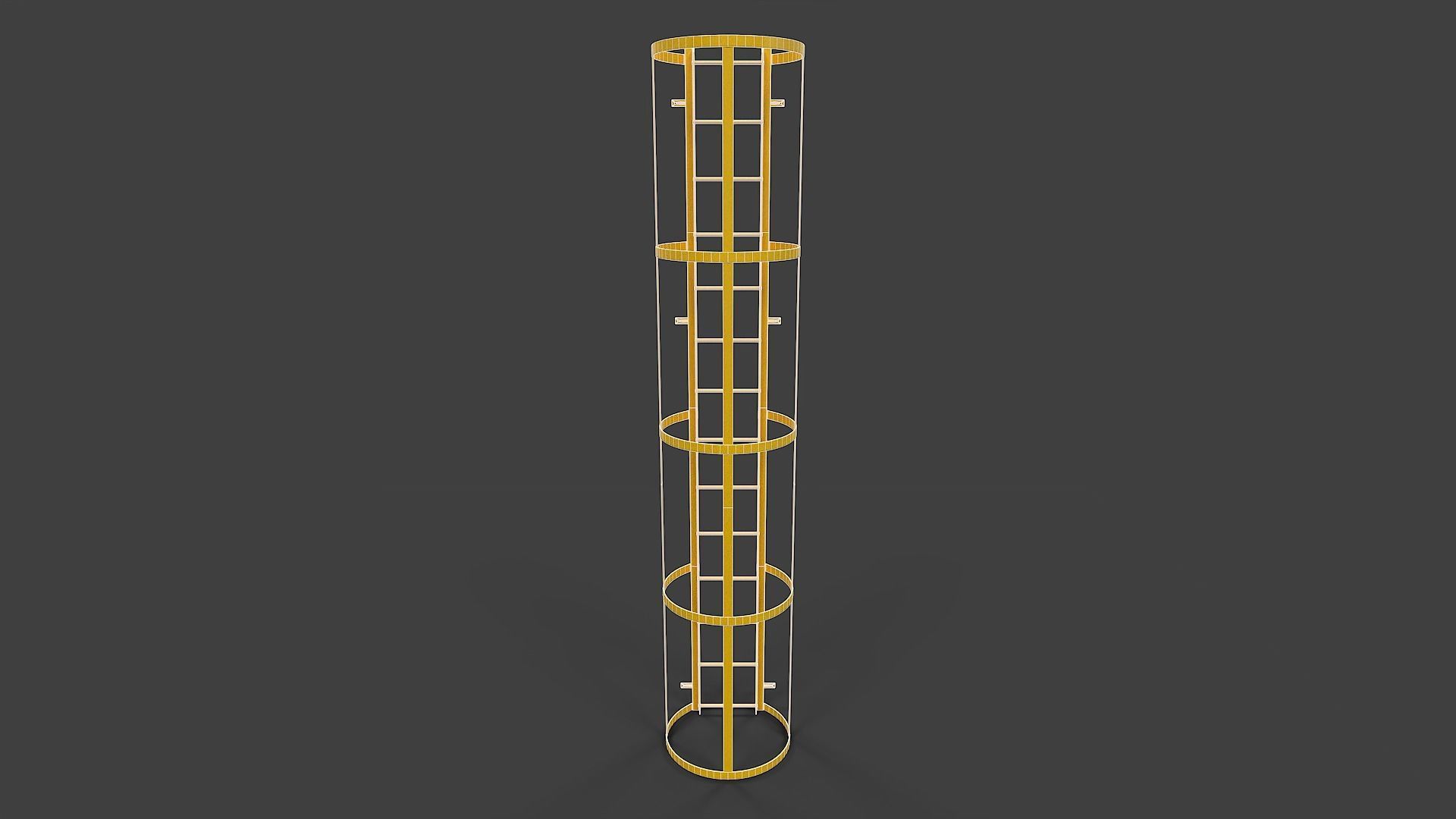 Ladder V02 - Low Poly Low-poly 3D model_3