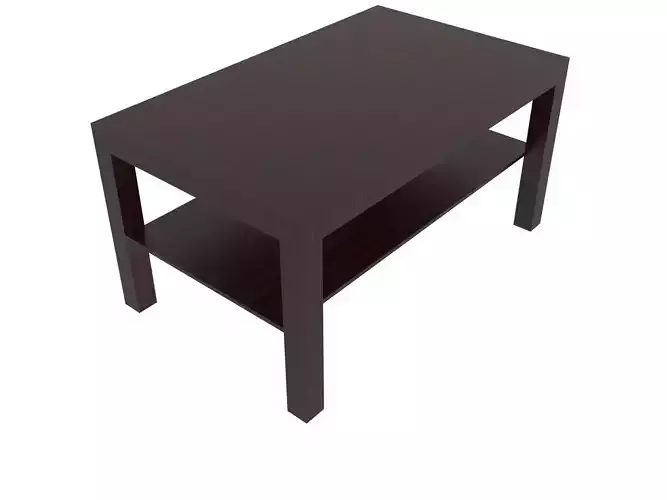 Table coffee with shelf