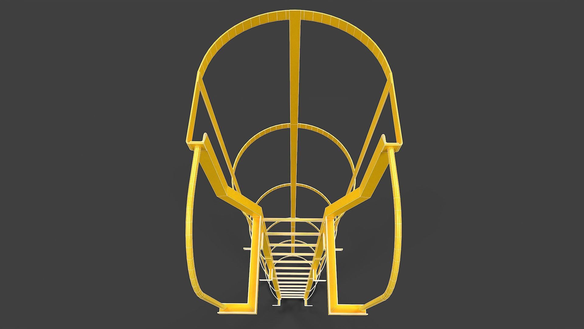 Ladder V03 - Low Poly Low-poly 3D model_11