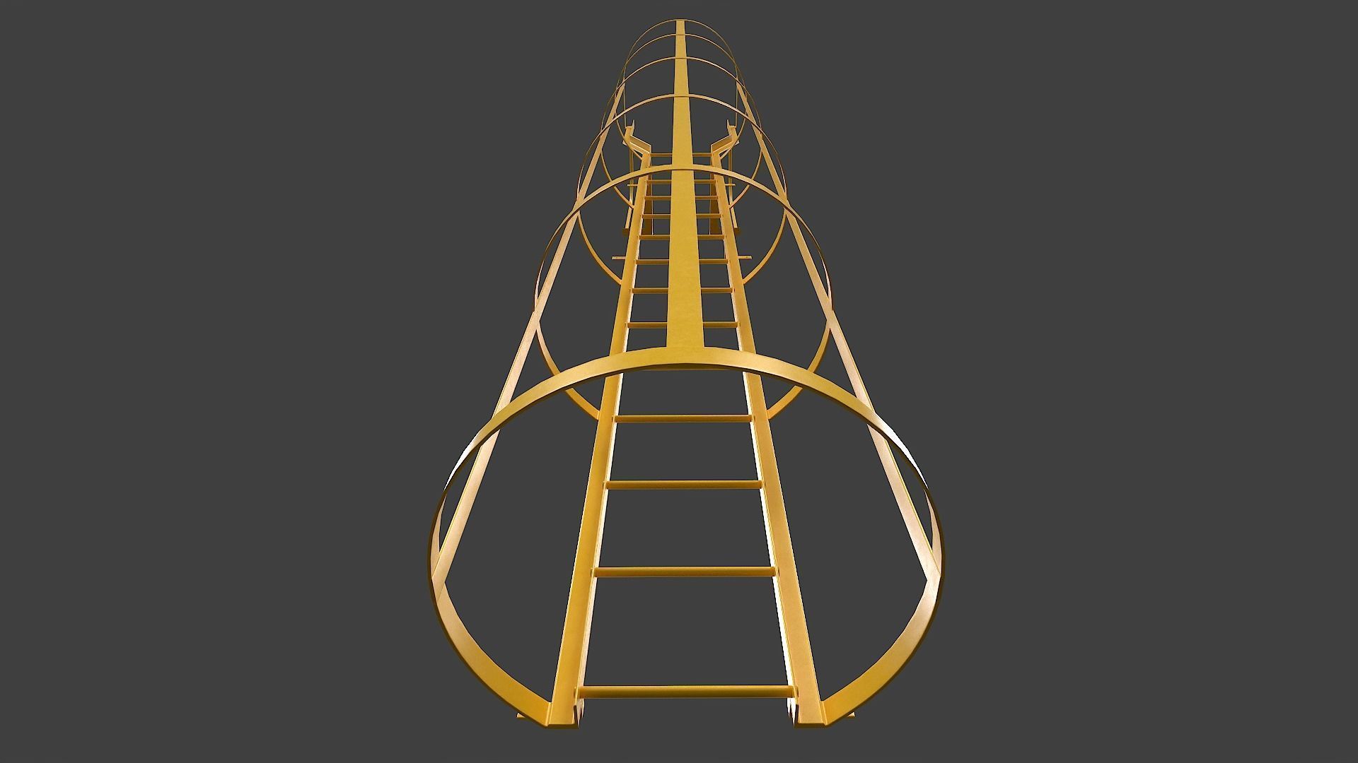 Ladder V03 - Low Poly Low-poly 3D model_8