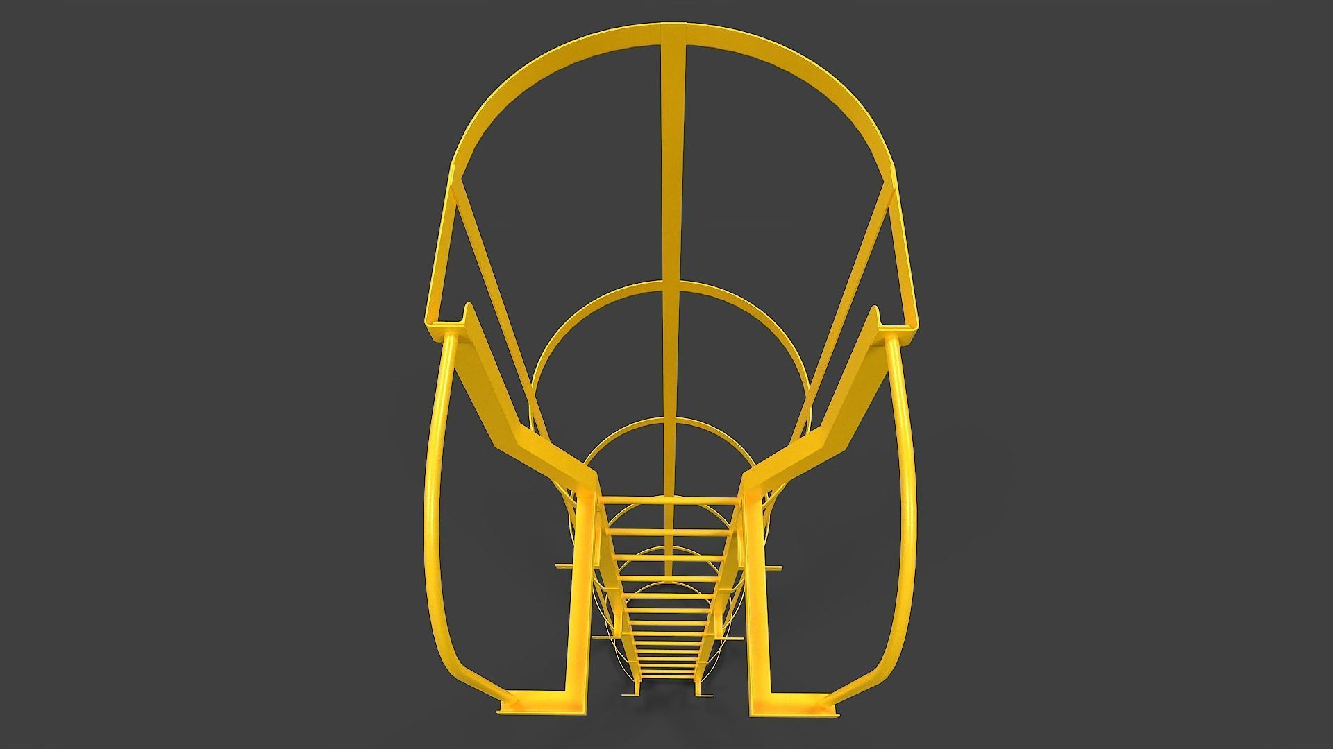 Ladder V03 - Low Poly Low-poly 3D model_10