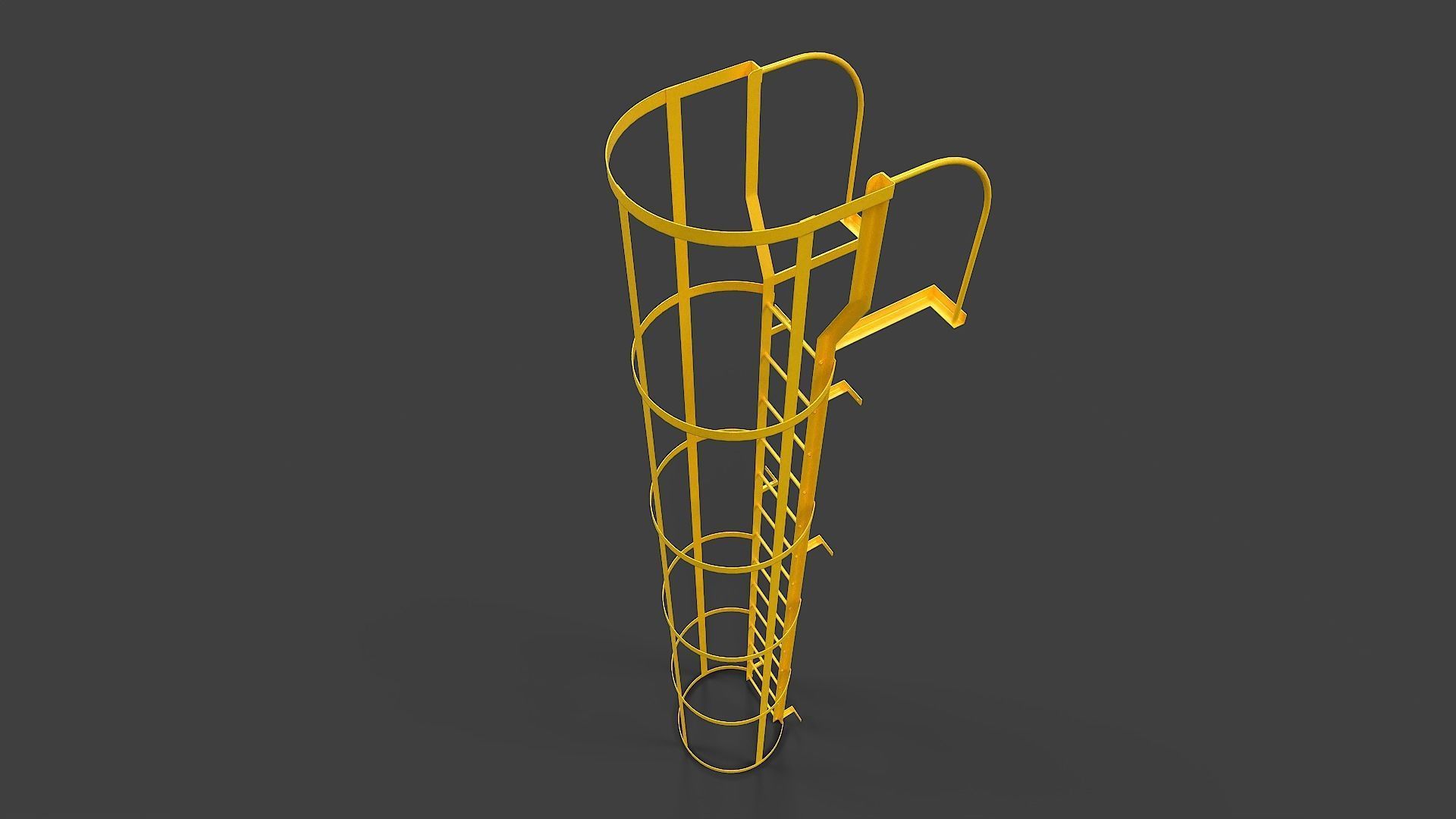 Ladder V03 - Low Poly Low-poly 3D model_6