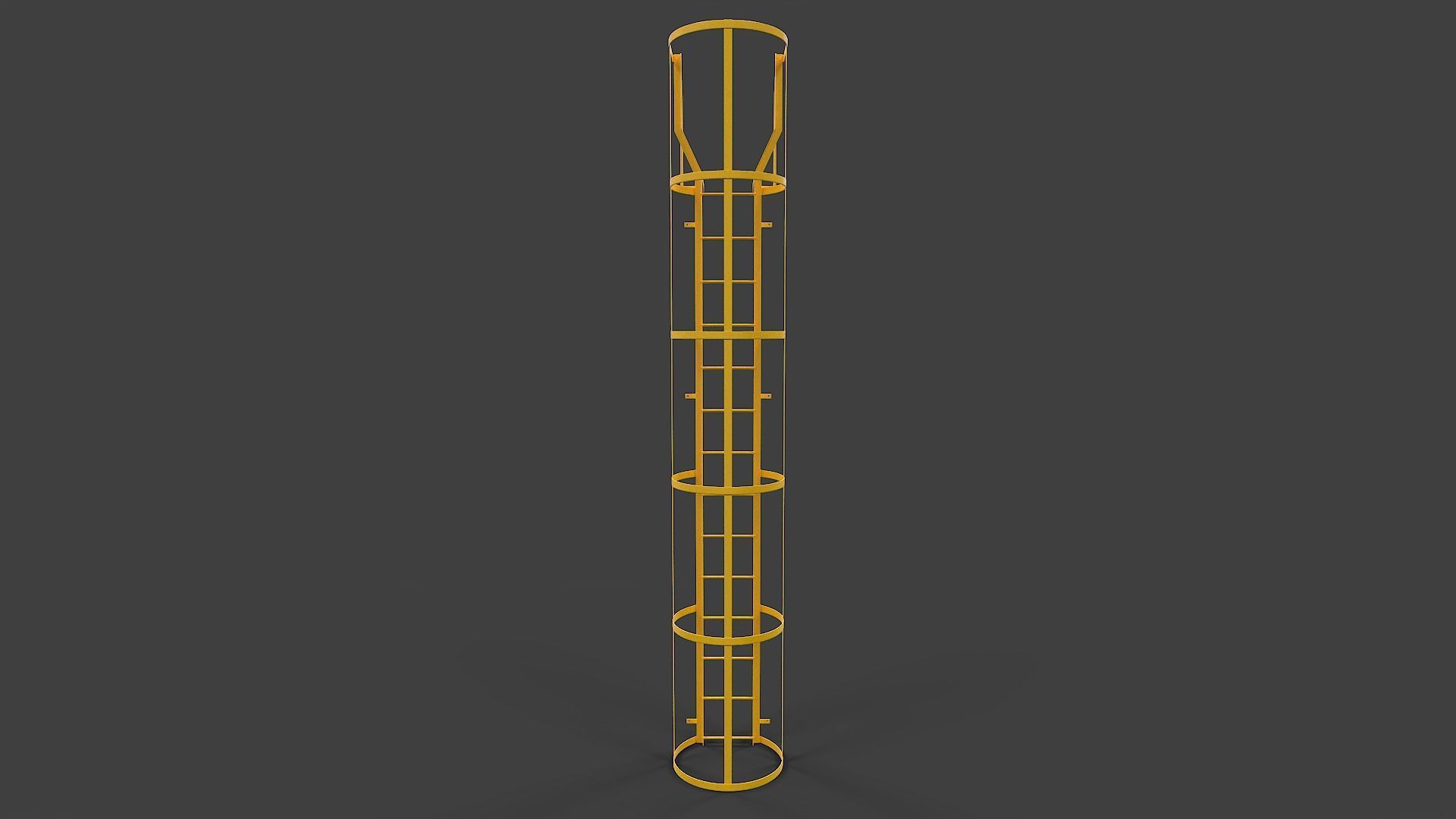 Ladder V03 - Low Poly Low-poly 3D model_1