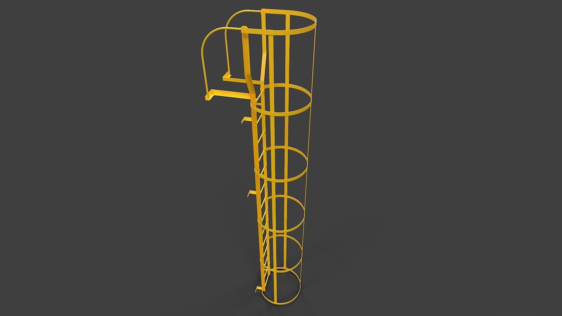 Ladder V03 - Low Poly Low-poly 3D model_3