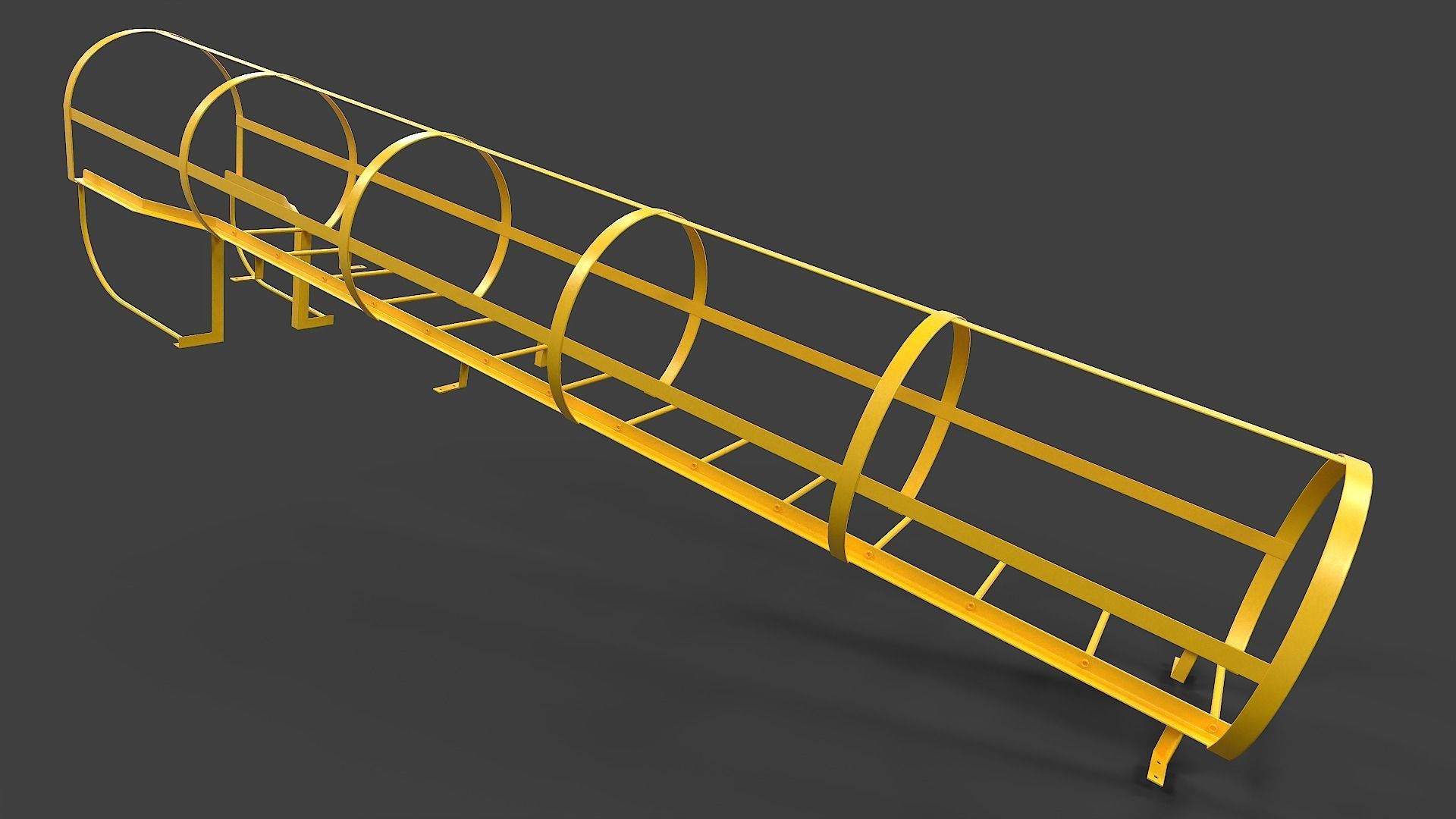 Ladder V03 - Low Poly Low-poly 3D model_13