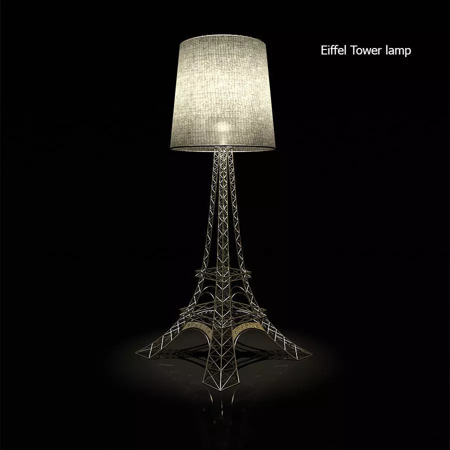 Eiffel Tower Lamp 3D model