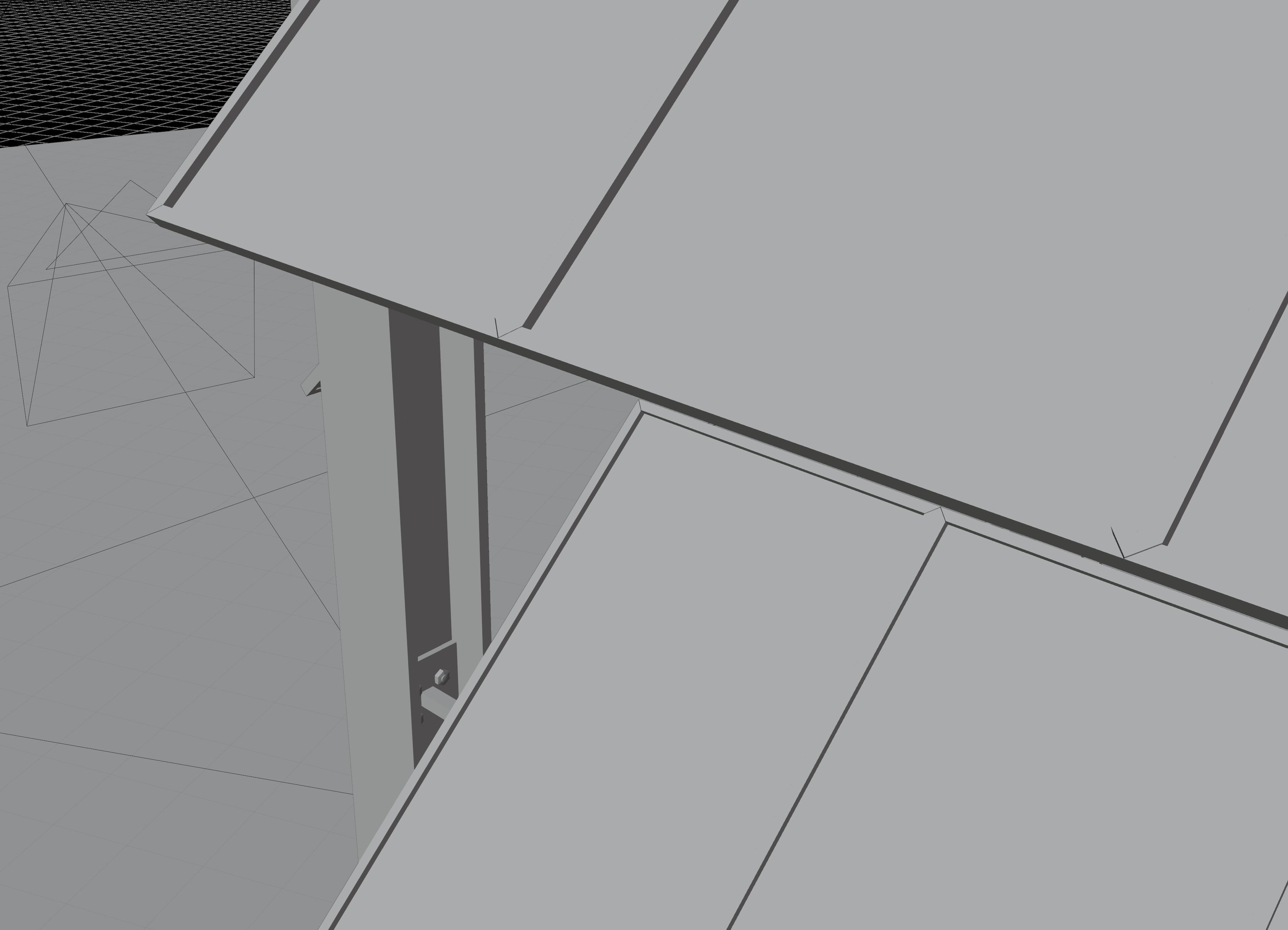 Solar tower version 3 Low-poly 3D model_12