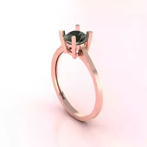 Solitaire Ring Diamond Series  3D print model