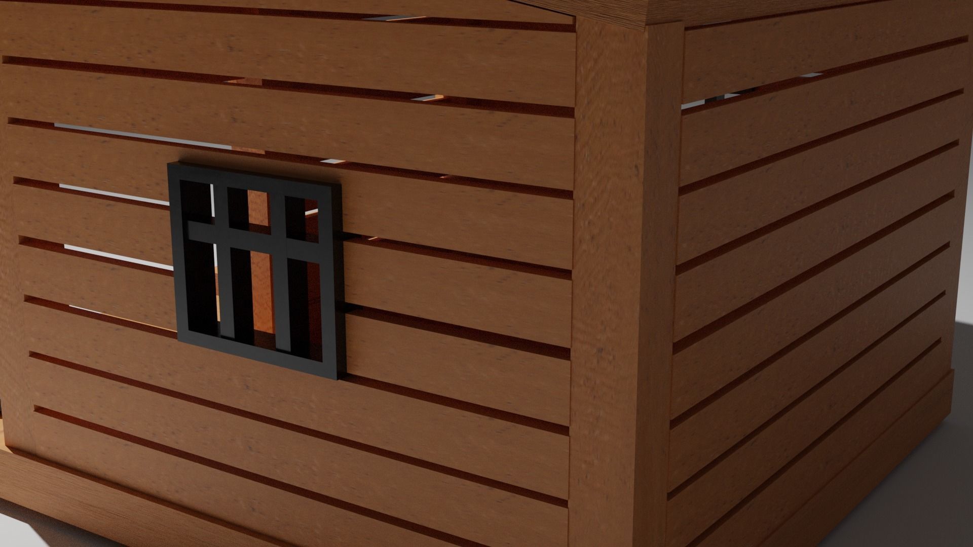 Modern Dog House 3D model_7