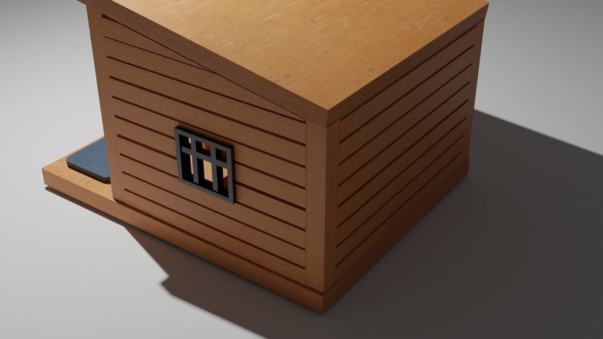 Modern Dog House 3D model_8
