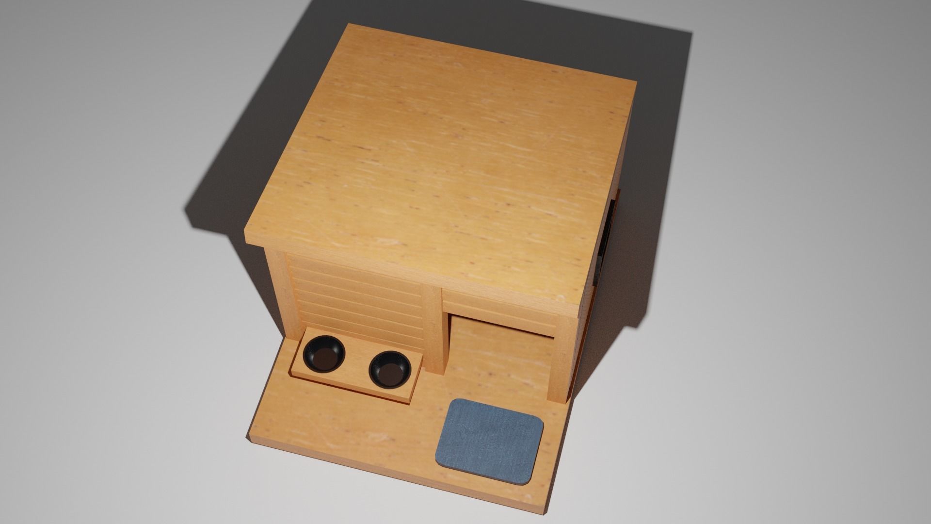 Modern Dog House 3D model_13
