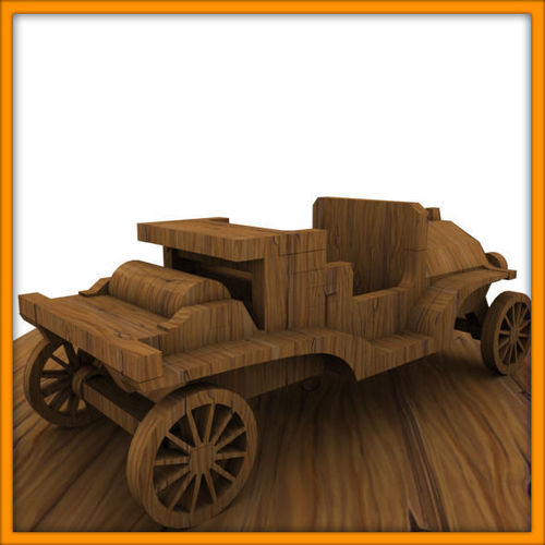 Wooden Toy Couple Free 3D print model