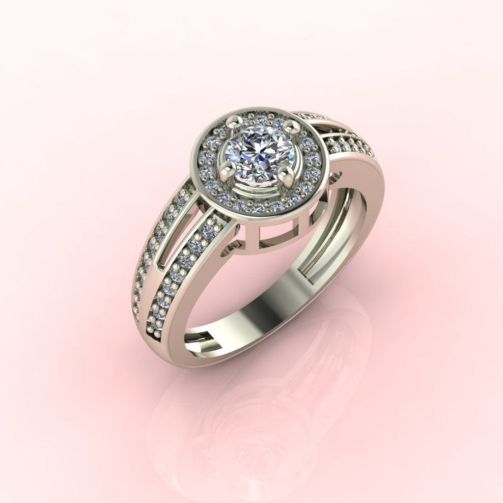 Diamond Ring Series  3D print model_1