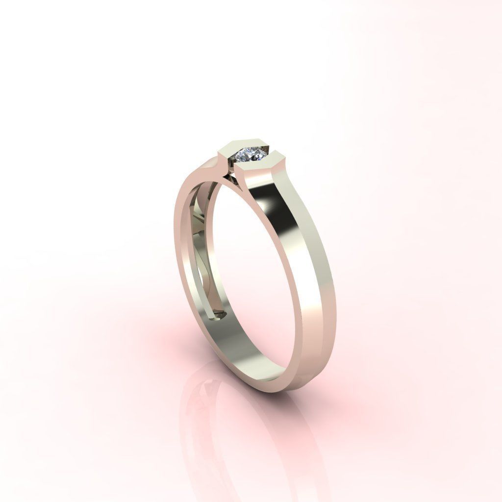 Diamond Ring Series 3D print model_1