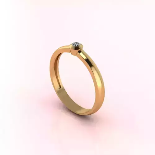 Solitaire Ring Diamond Series 3D print model Solitaire Ring Diamond Series 3D print model