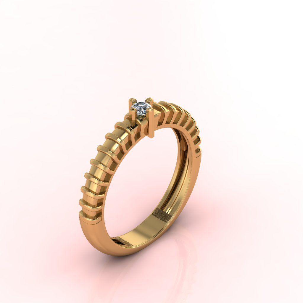 Diamond Ring Series  3D print model_1