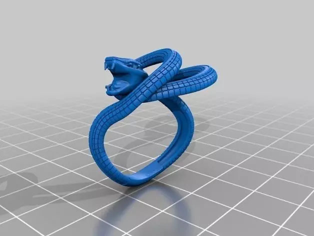 snake ring 3D print model