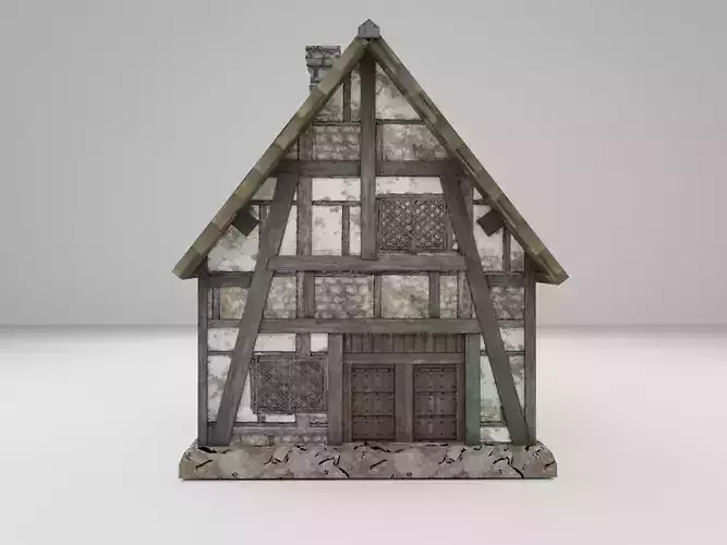 Low Poly Medieval House 2