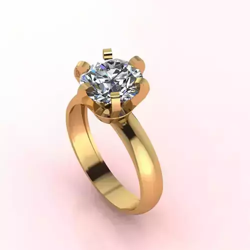 Solitaire Ring Diamond Series 3D print model Solitaire Ring Diamond Series 3D print model