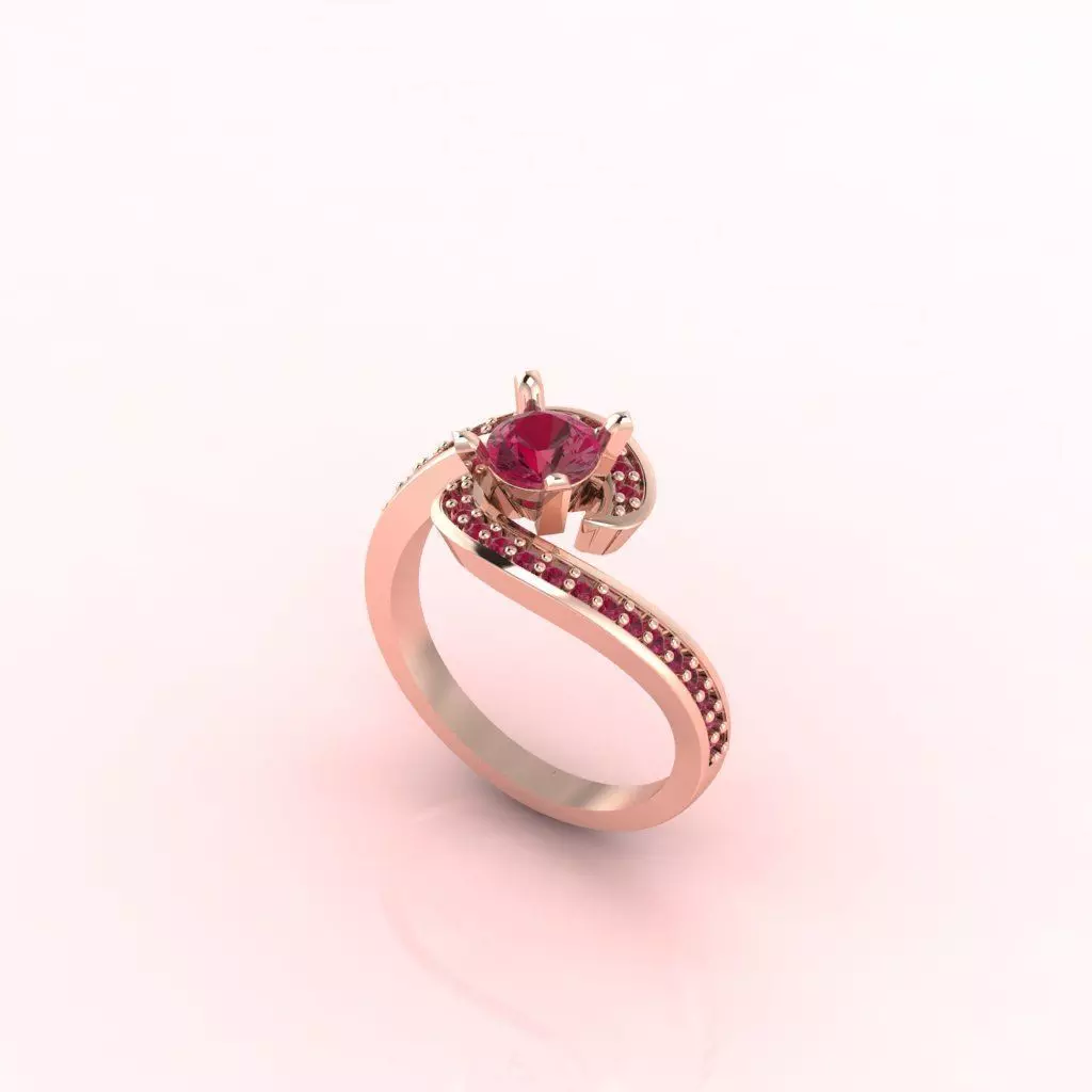 Diamond Ring Series  3D print model_0