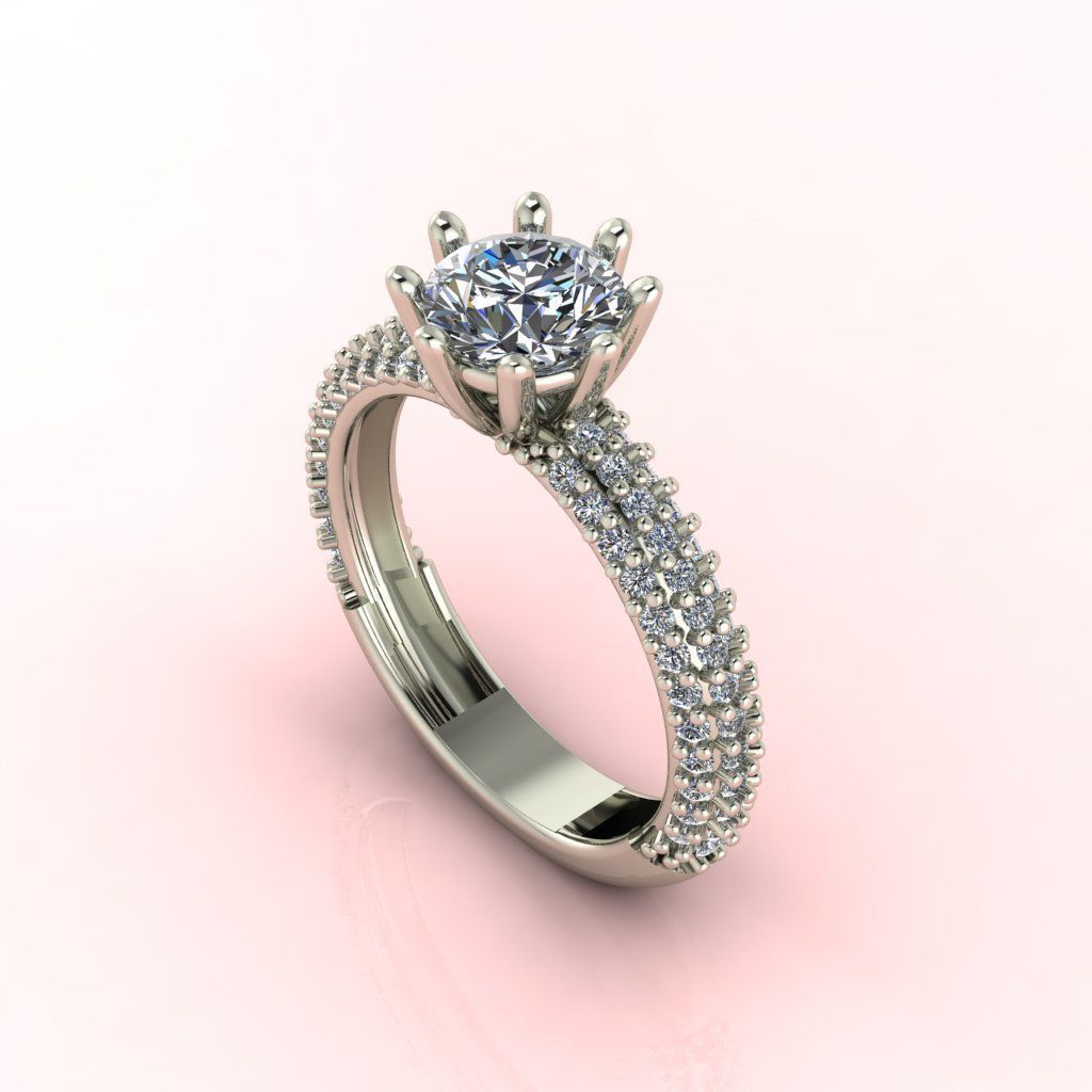 Diamond Ring  Series 3D print model_1