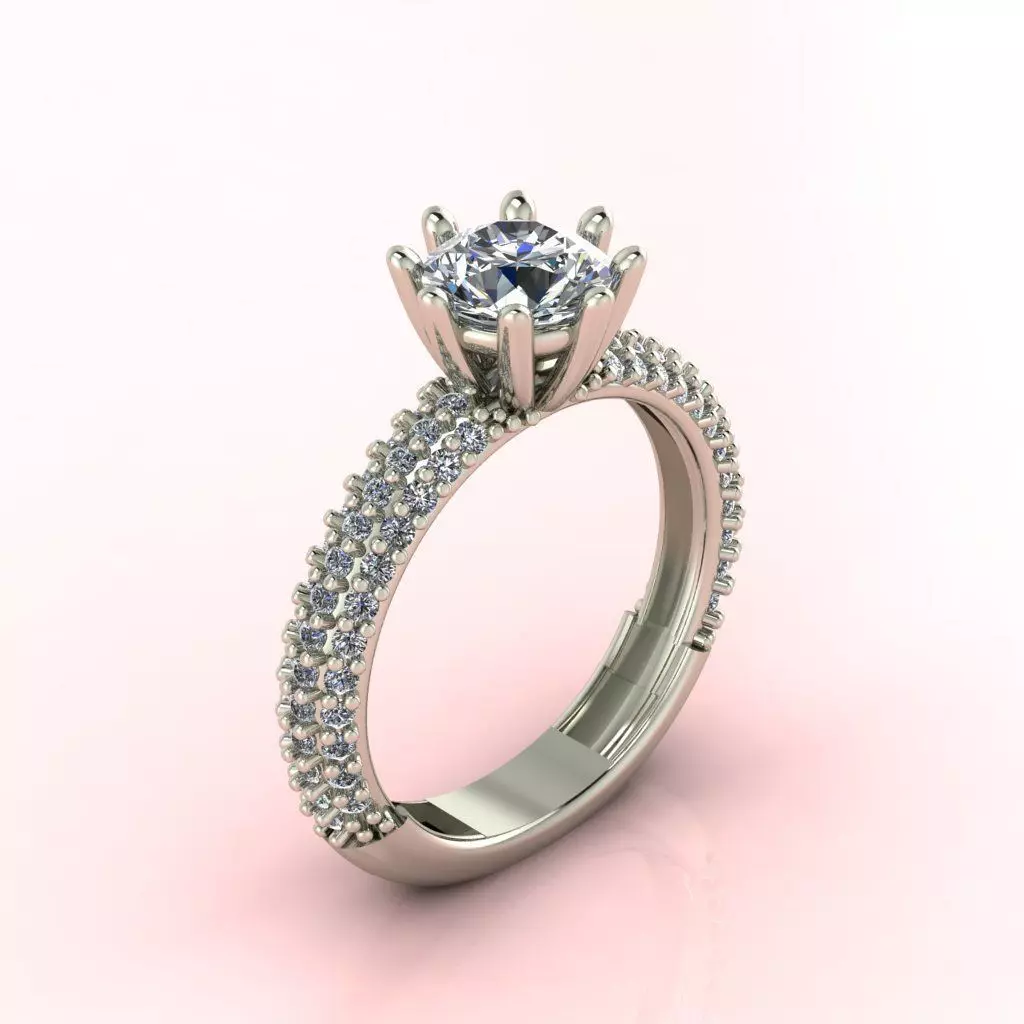 Diamond Ring  Series 3D print model_0
