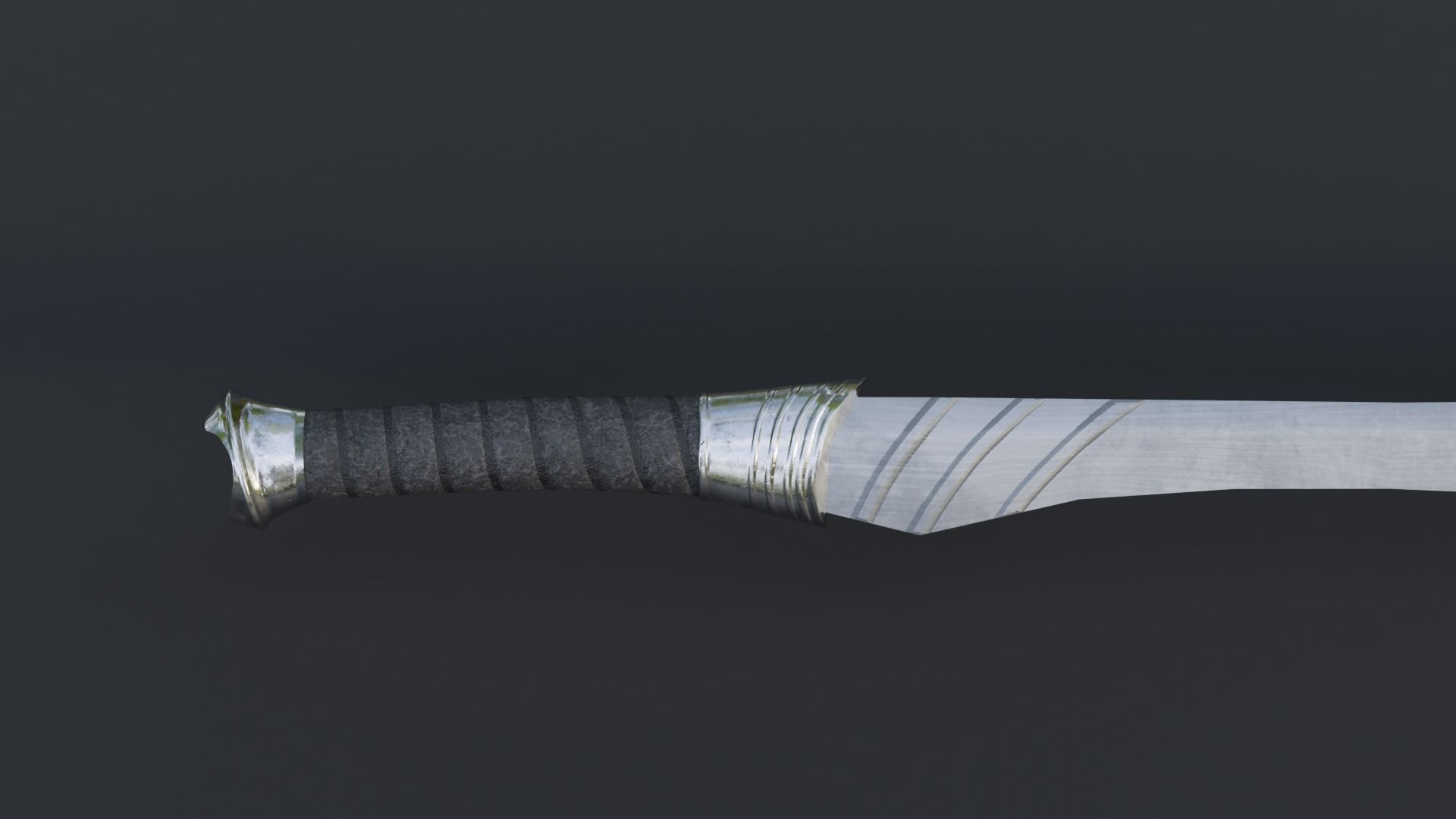 Fantasy Sword Low-Poly Low-poly 3D model_3