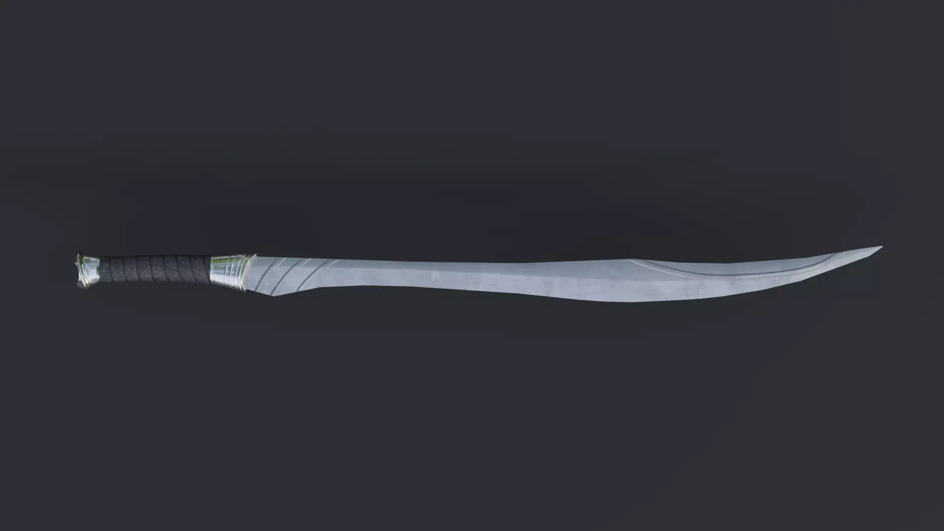 Fantasy Sword Low-Poly Low-poly 3D model_0