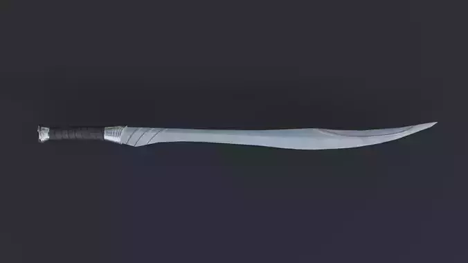 Fantasy Sword Low-Poly