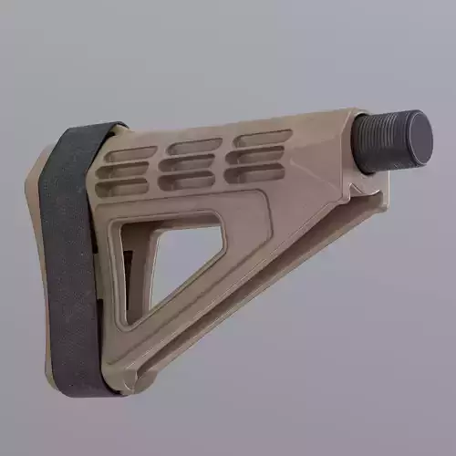 Tactical Brace Low-poly 3D model